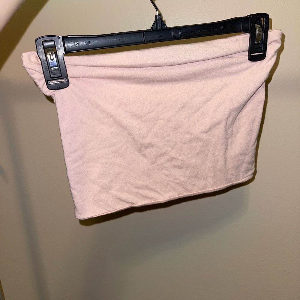 light pink tube top